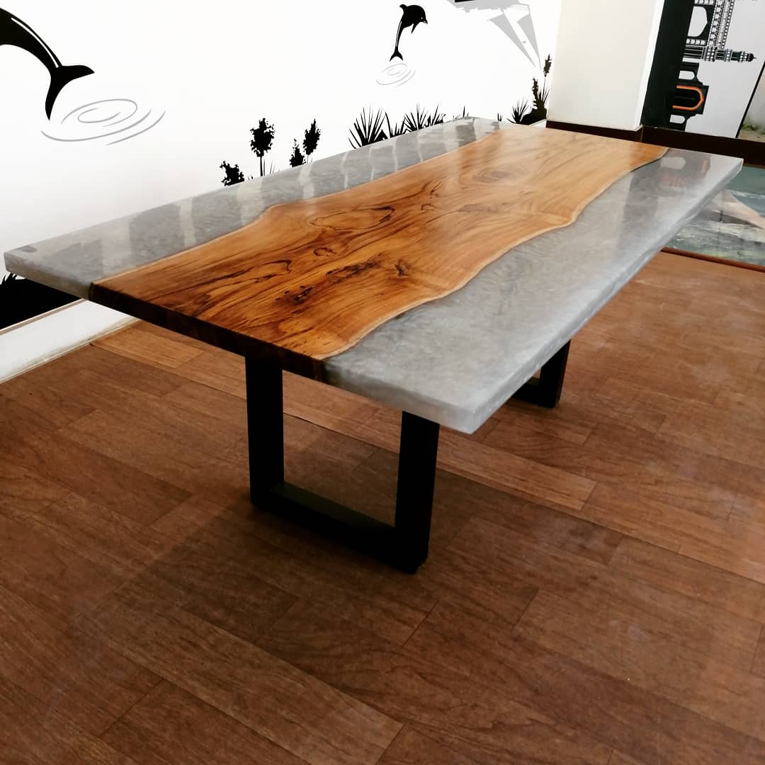 Wood And Resin table